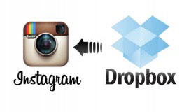 Dropbox를 사용하는 컴퓨터에서 Instagram의 사진