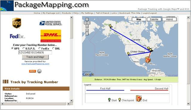 packagemapping.com 서비스를 통해지도에 패키지의 위치와 경로를 표시 할 수 있습니다.