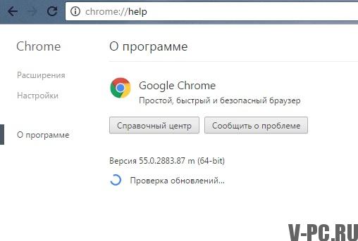 Chrome 브라우저 업데이트