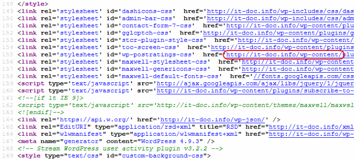 페이지 it-doc.info의 HTML 코드