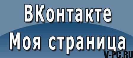 Vkontakte 내 페이지 로그인