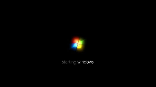 Windows 7의 일반 부팅 화면